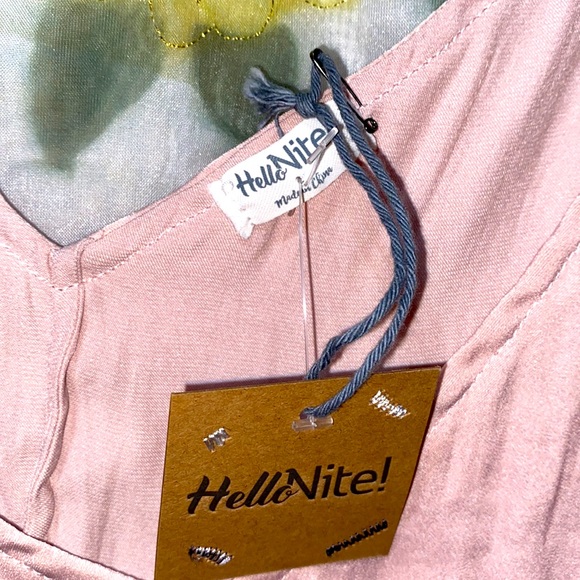 NWT HELLO NITE! 2-TIER BLUSH CAMI SZ M SEE MEASUREMENTS - Picture 3 of 11